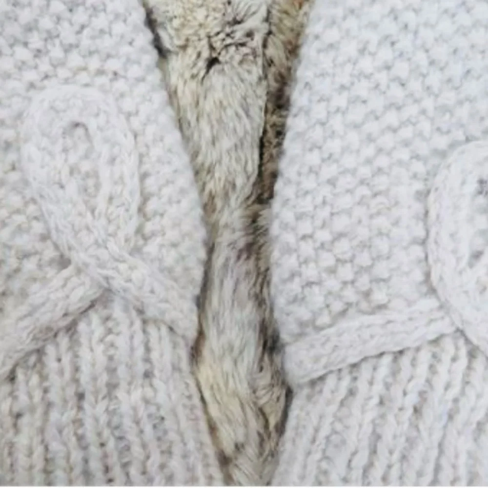 Rare Claude Gilbert Fur & Woven Wool Coat - Picture 6 of 8